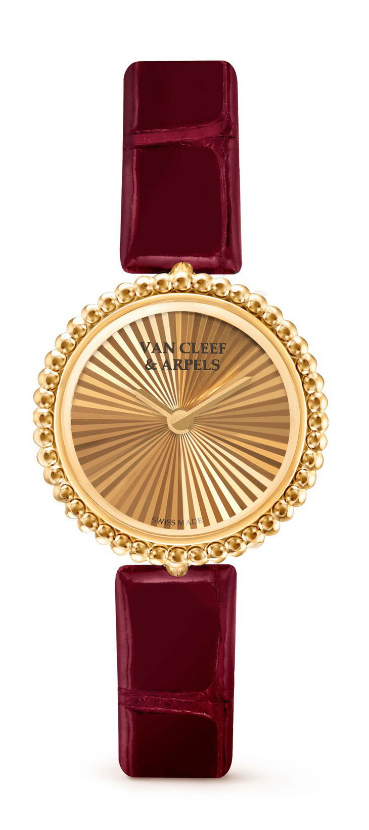 Van Cleef & Arpels Perlée luxury timepiece - detailed view