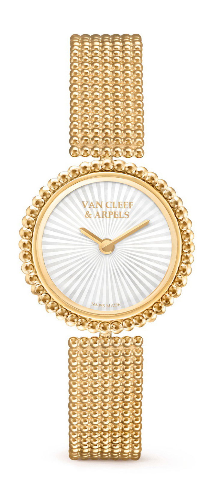 Van Cleef & Arpels Perlée luxury timepiece - detailed view
