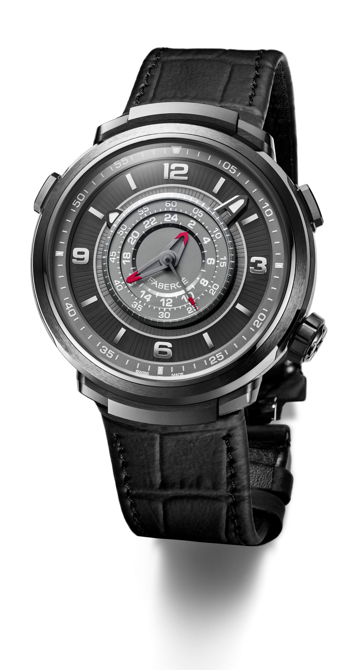 Fabergé Visionnaire Chronograph Ceramic luxury timepiece - detailed view