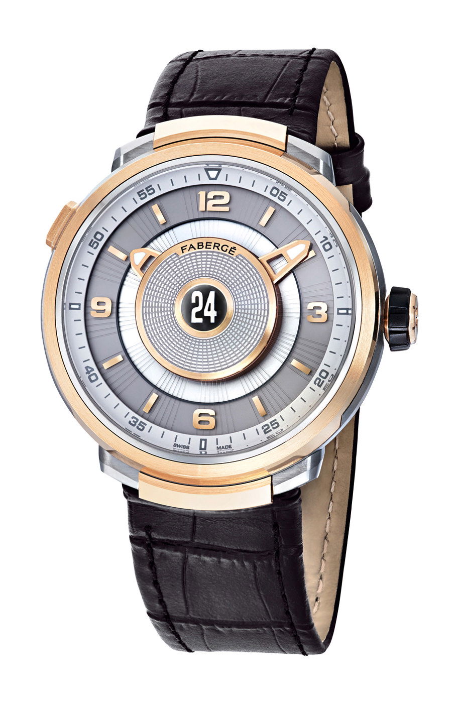 Fabergé Visionnaire DTZ 18 Karat Rose Gold luxury timepiece - detailed view