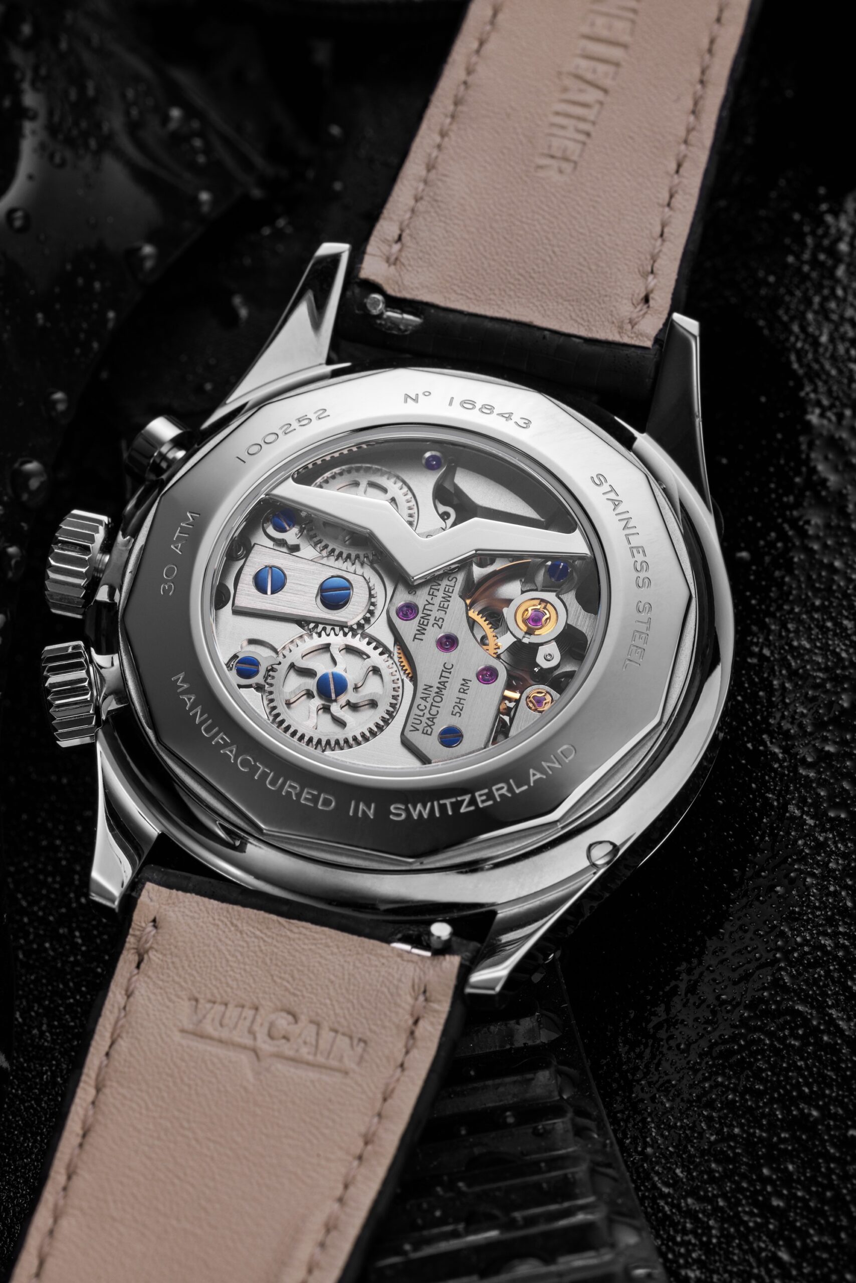 Vulcain Nautical Black White Luminova - View 3