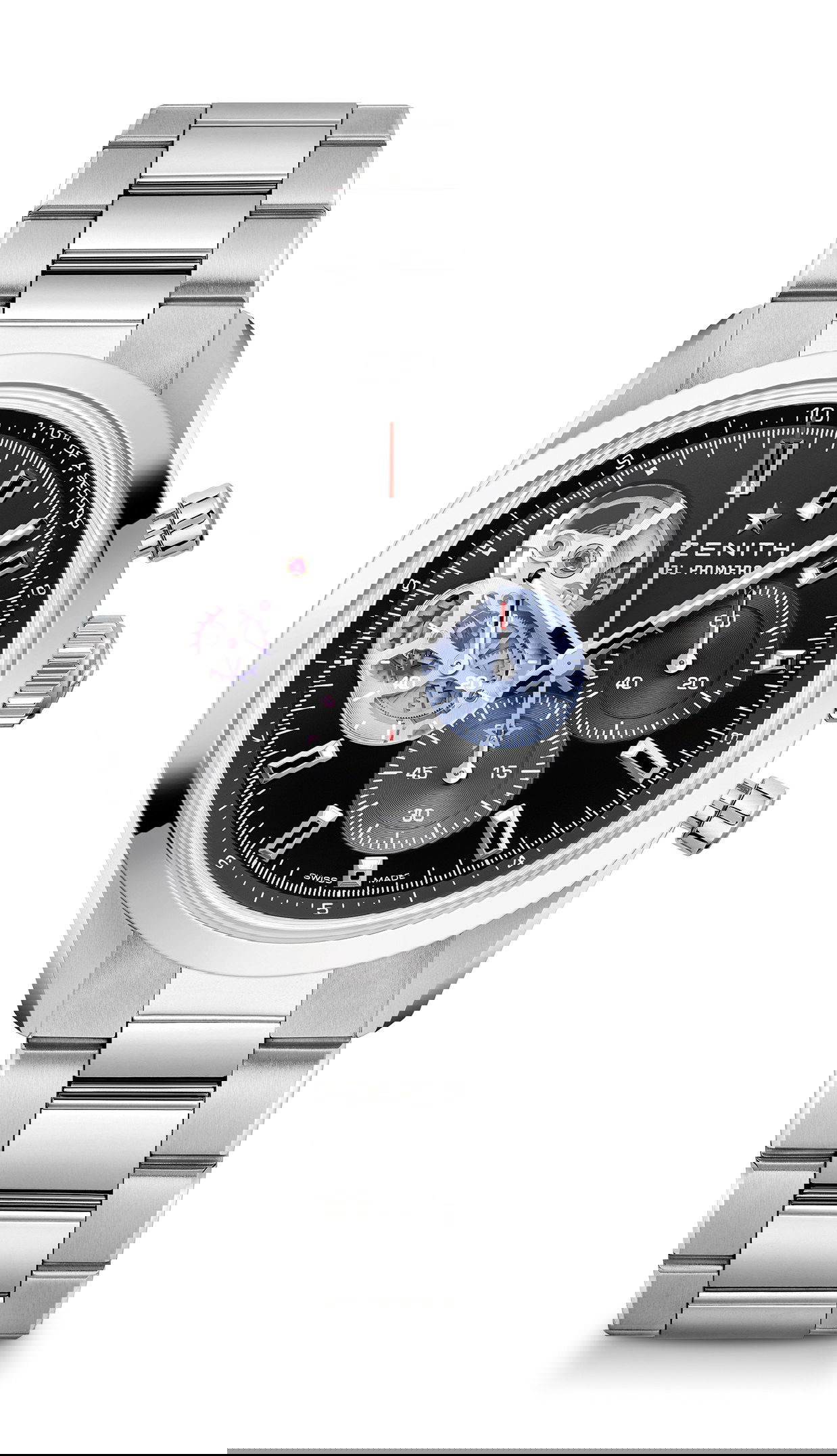 Zenith Chronomaster Open luxury timepiece - detailed view