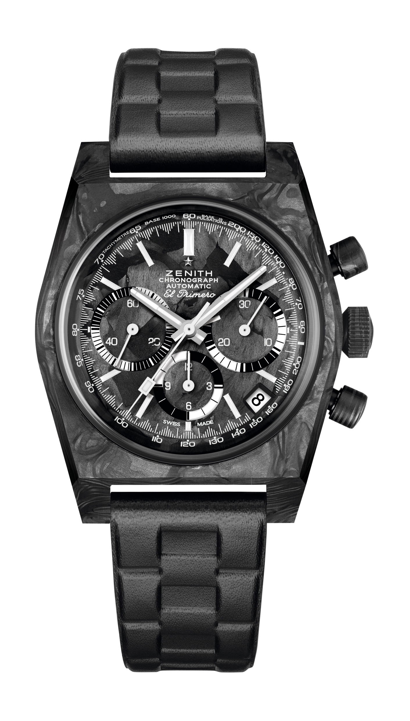 Zenith Chronomaster Revival A318 Cover Girl Carbon luxury timepiece - detailed view