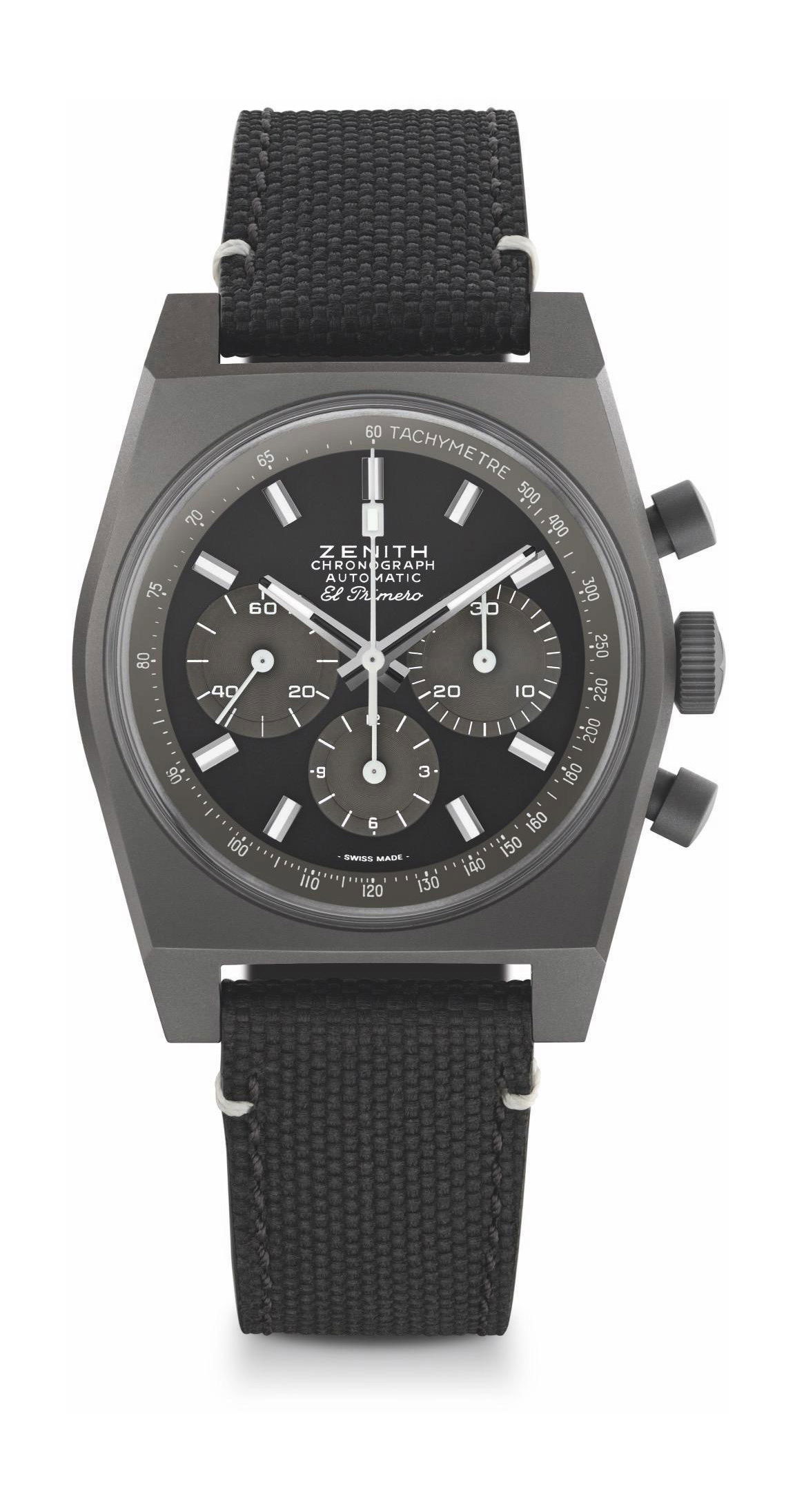 Zenith Chronomaster Revival Shadow luxury timepiece - detailed view