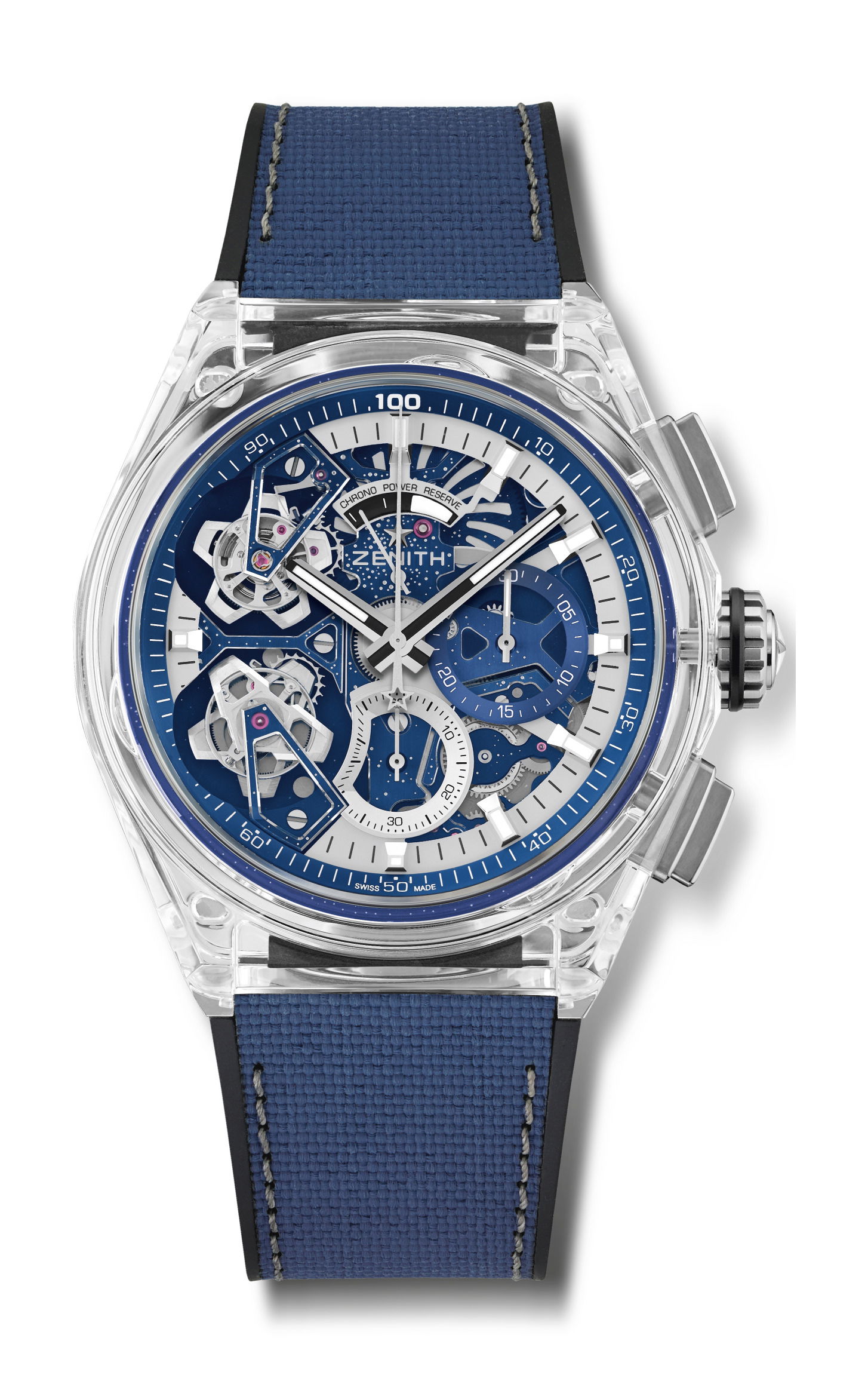Zenith Defy 21 Double Tourbillon Sapphire luxury timepiece - detailed view