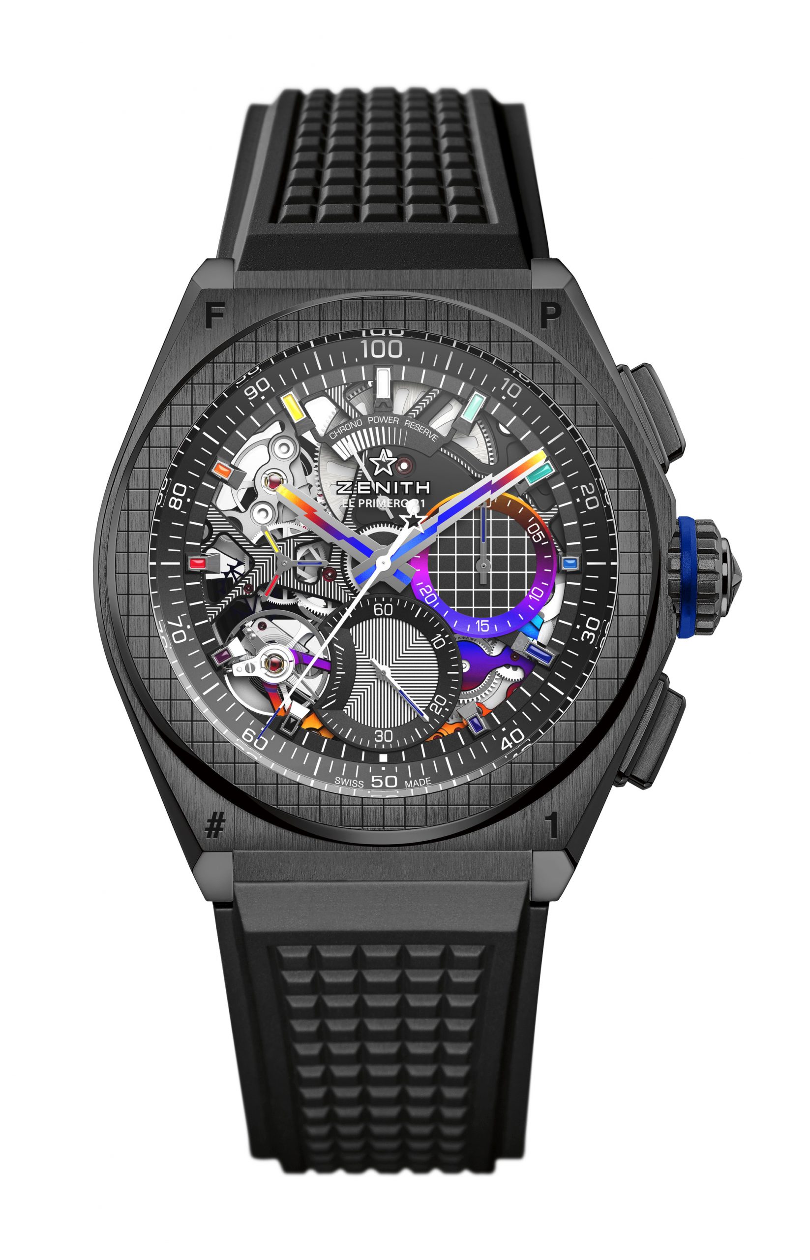 Zenith Defy 21 Felipe Pantone luxury timepiece - detailed view