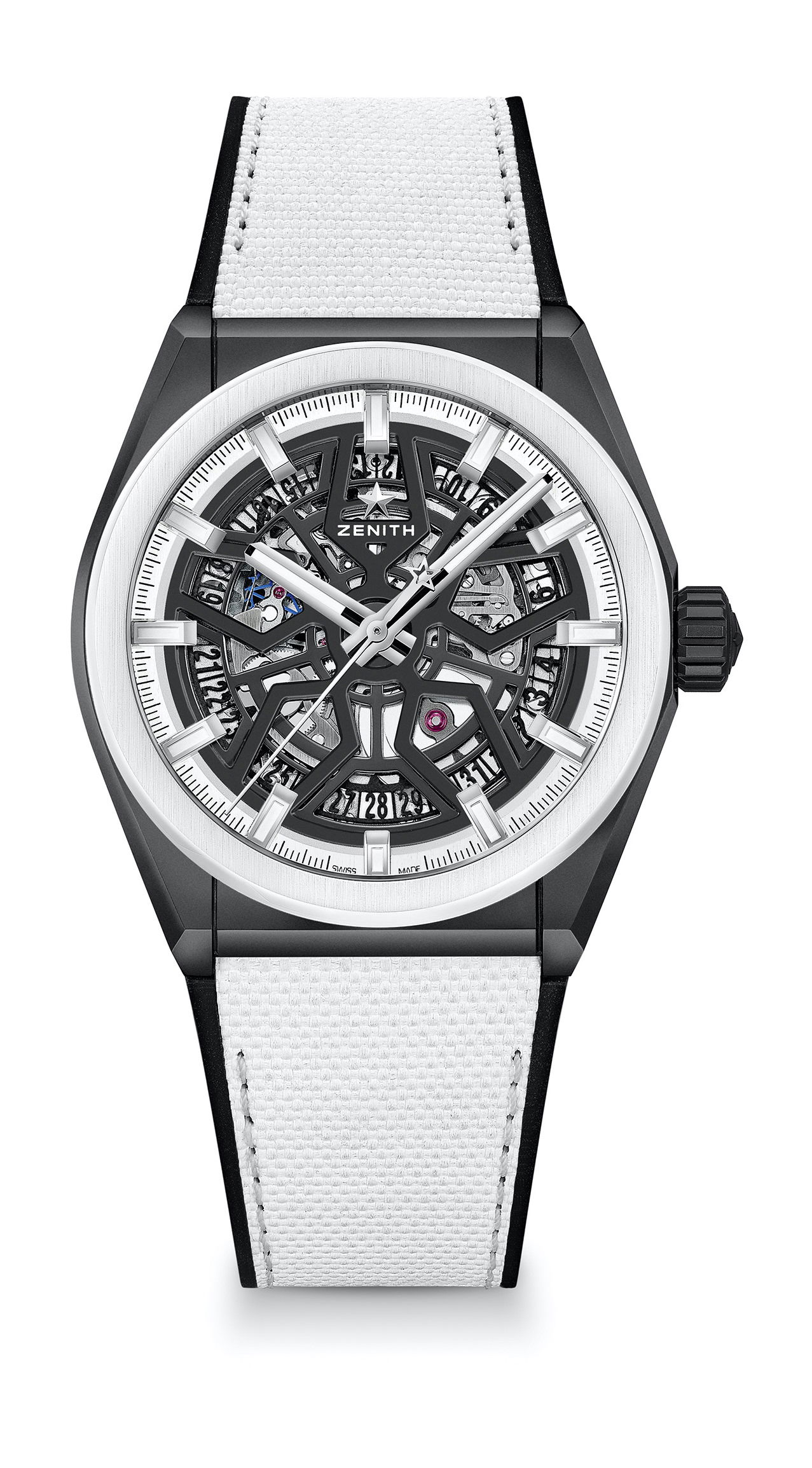 Zenith Defy Classic Black & White luxury timepiece - detailed view