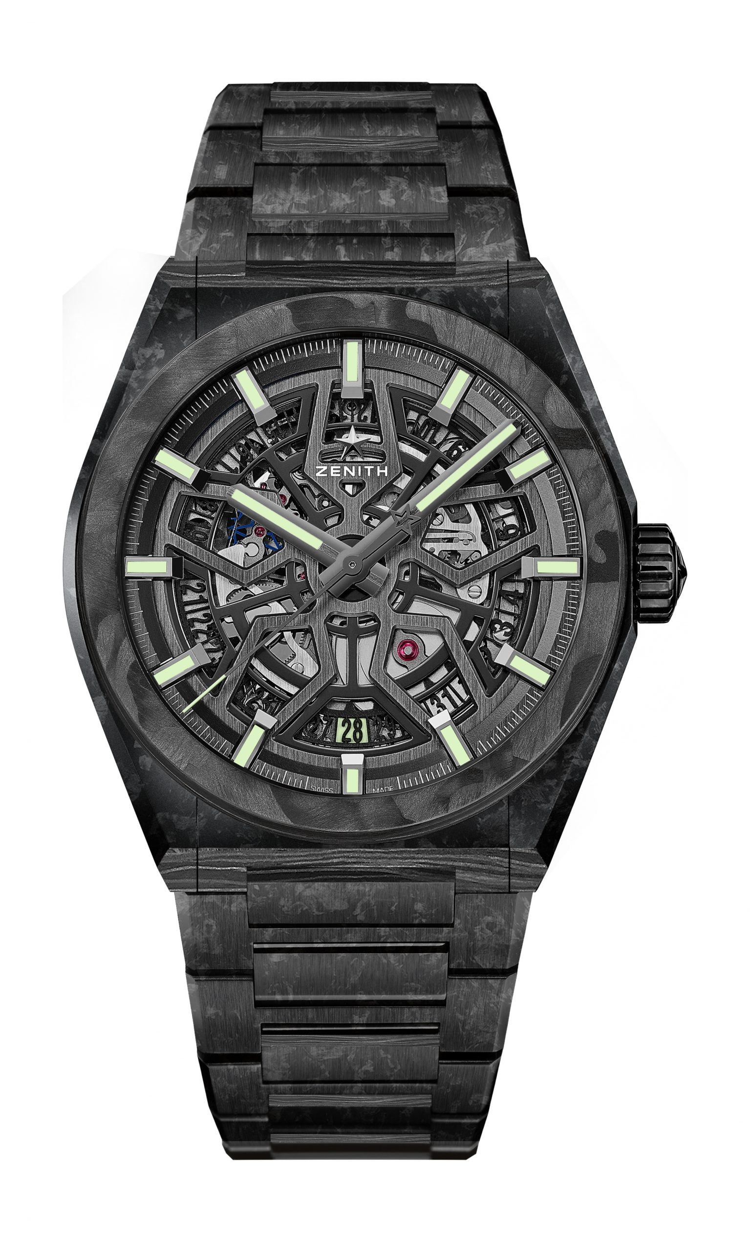 Zenith Defy Classic Carbon luxury timepiece - detailed view
