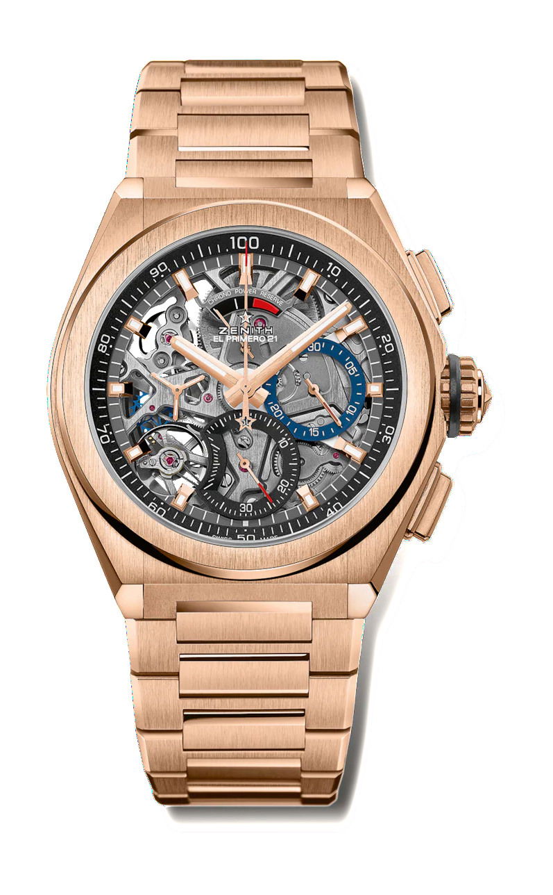 Zenith Defy El Primero 21 luxury timepiece - detailed view