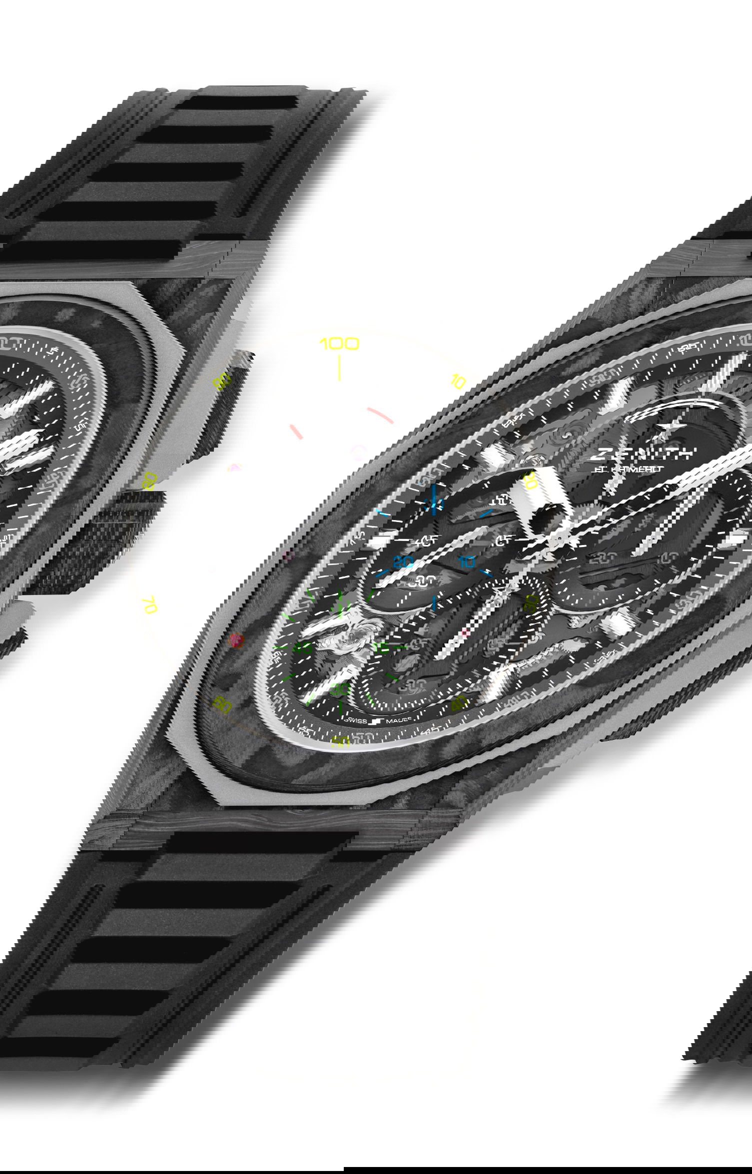 Zenith Defy Extreme Carbon luxury timepiece - detailed view