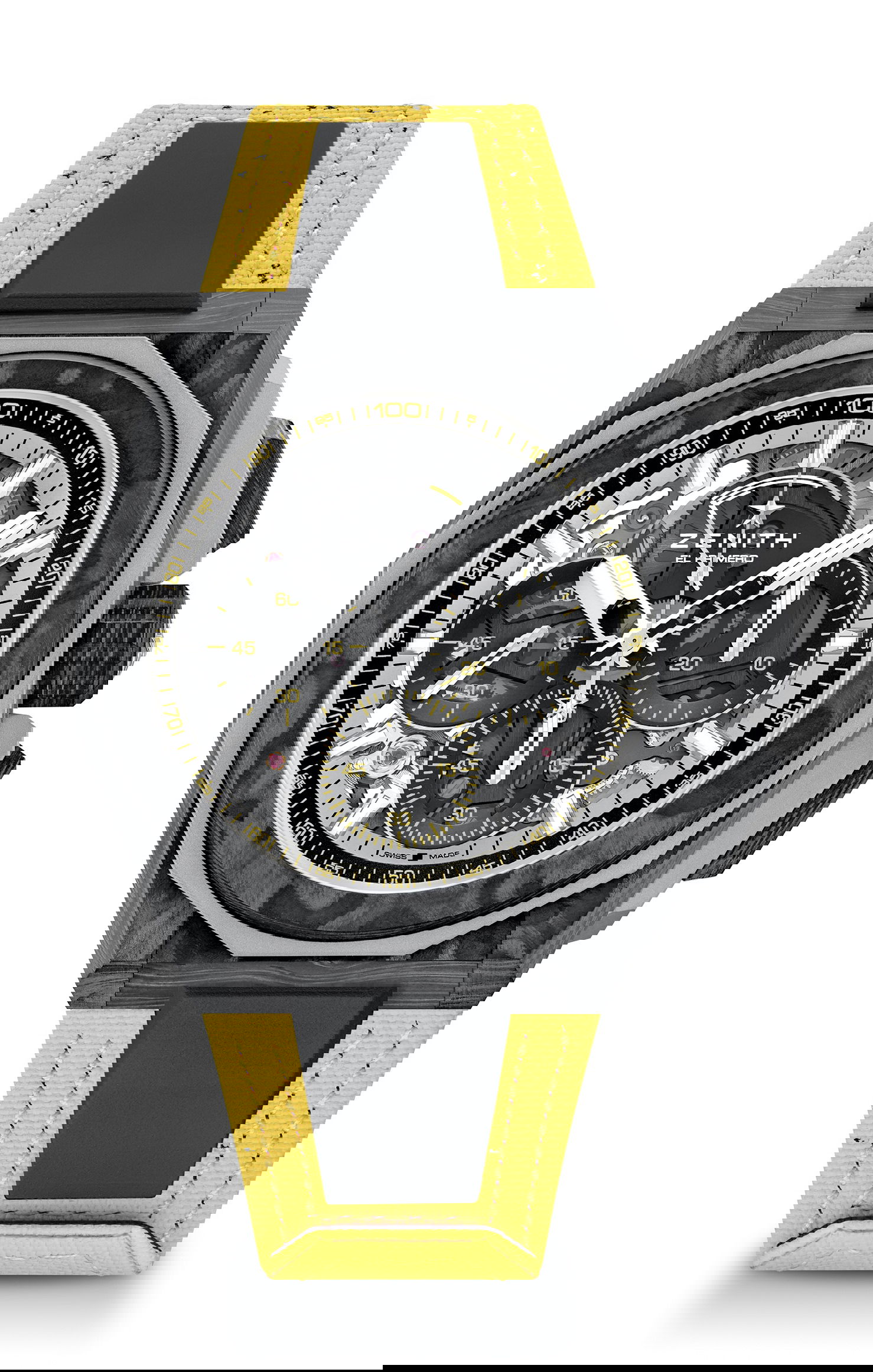 Zenith Defy Extreme E “Desert X Prix” Edition luxury timepiece - detailed view