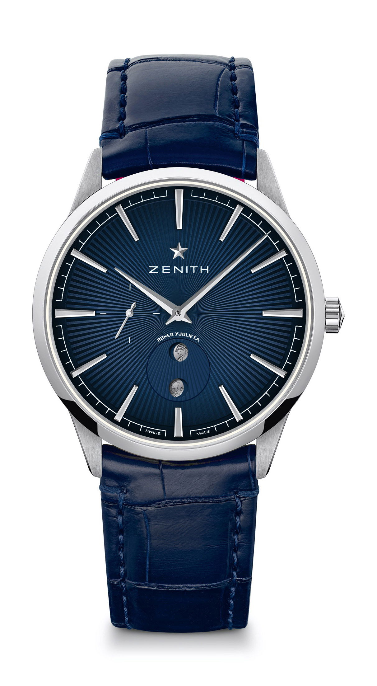 Zenith Elite Moonphase Romeo Y Julieta luxury timepiece - detailed view
