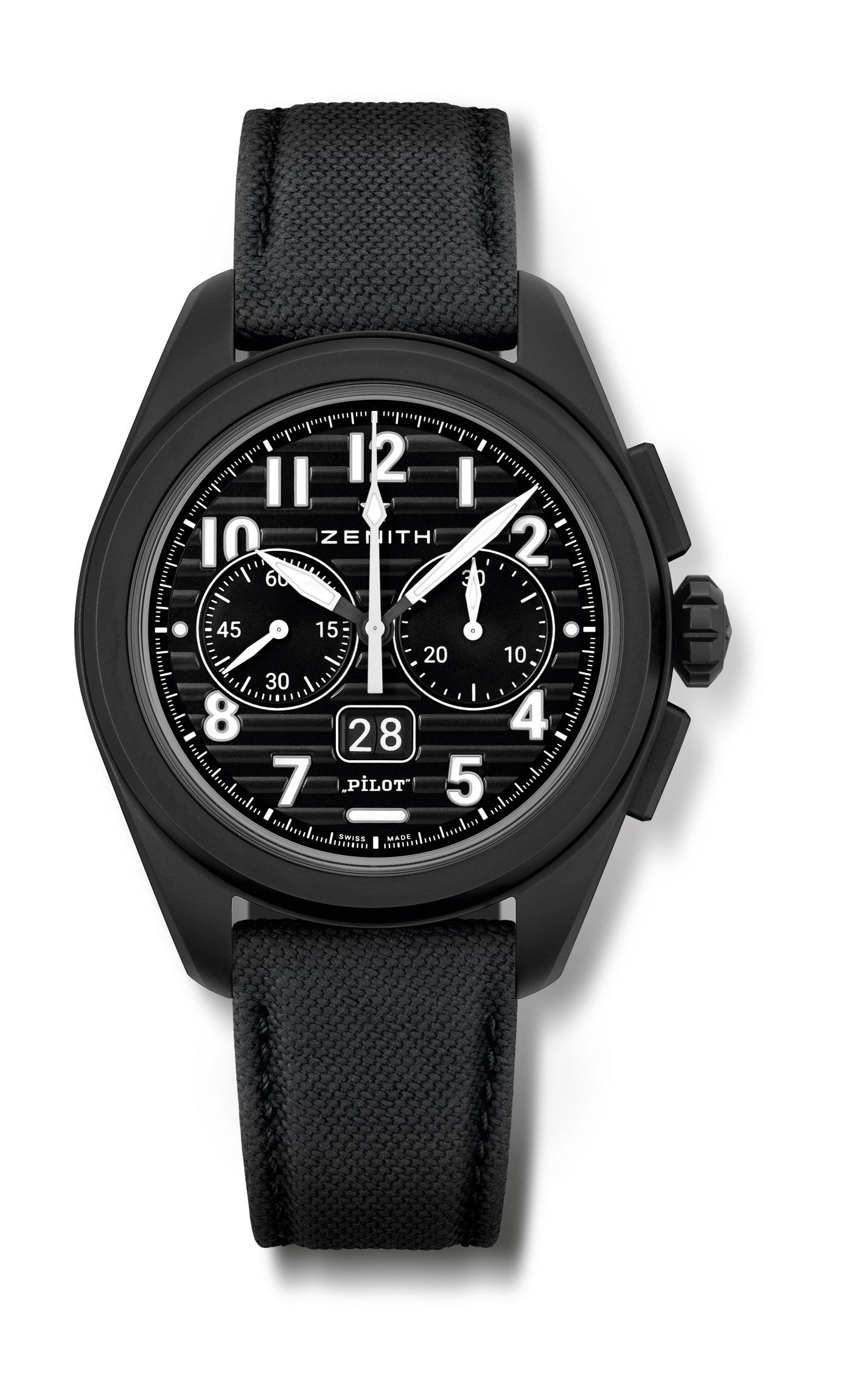 Zenith Pilot Big Date Flyback luxury timepiece - detailed view