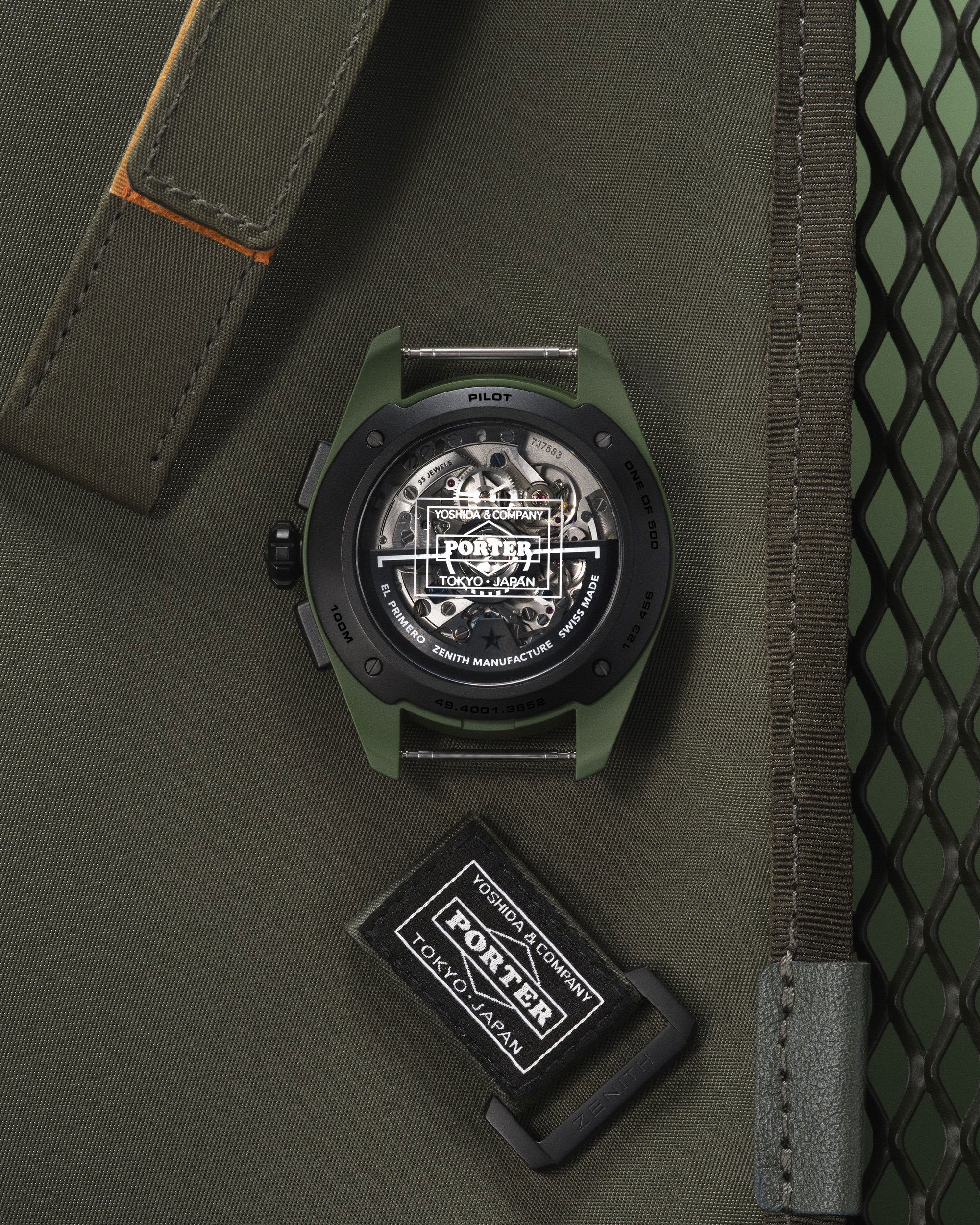 Zenith Pilot Big Date Flyback PORTER - View 3