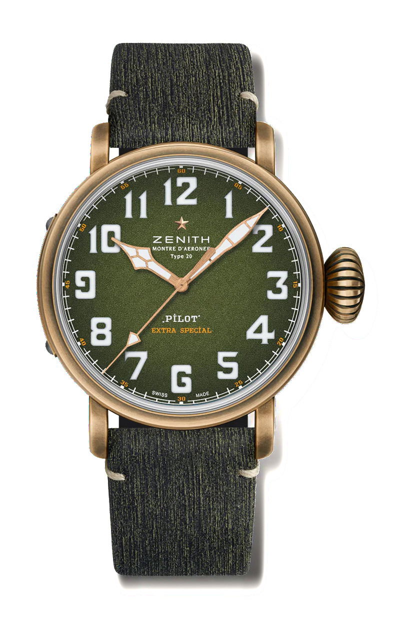 Zenith Pilot Type 20 Adventure luxury timepiece - detailed view