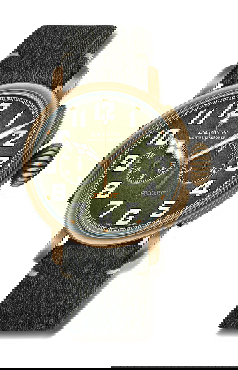 Zenith Pilot Type 20 Chronograph Adventure luxury timepiece - detailed view