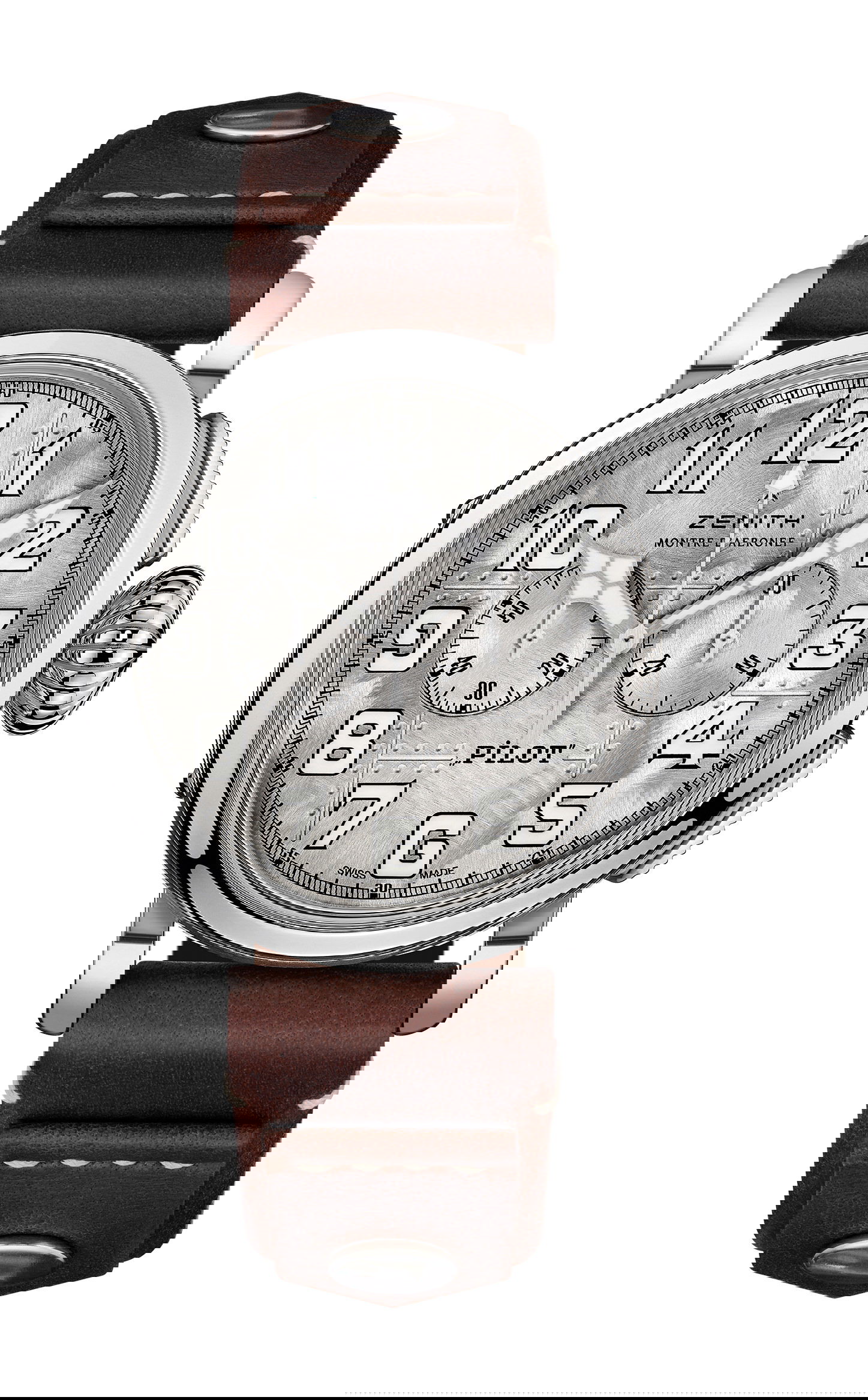 Zenith Pilot Type 20 Chronograph Silver luxury timepiece - detailed view