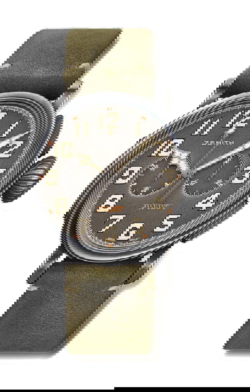 Zenith Pilot Type 20 Chronograph Ton Up luxury timepiece - detailed view