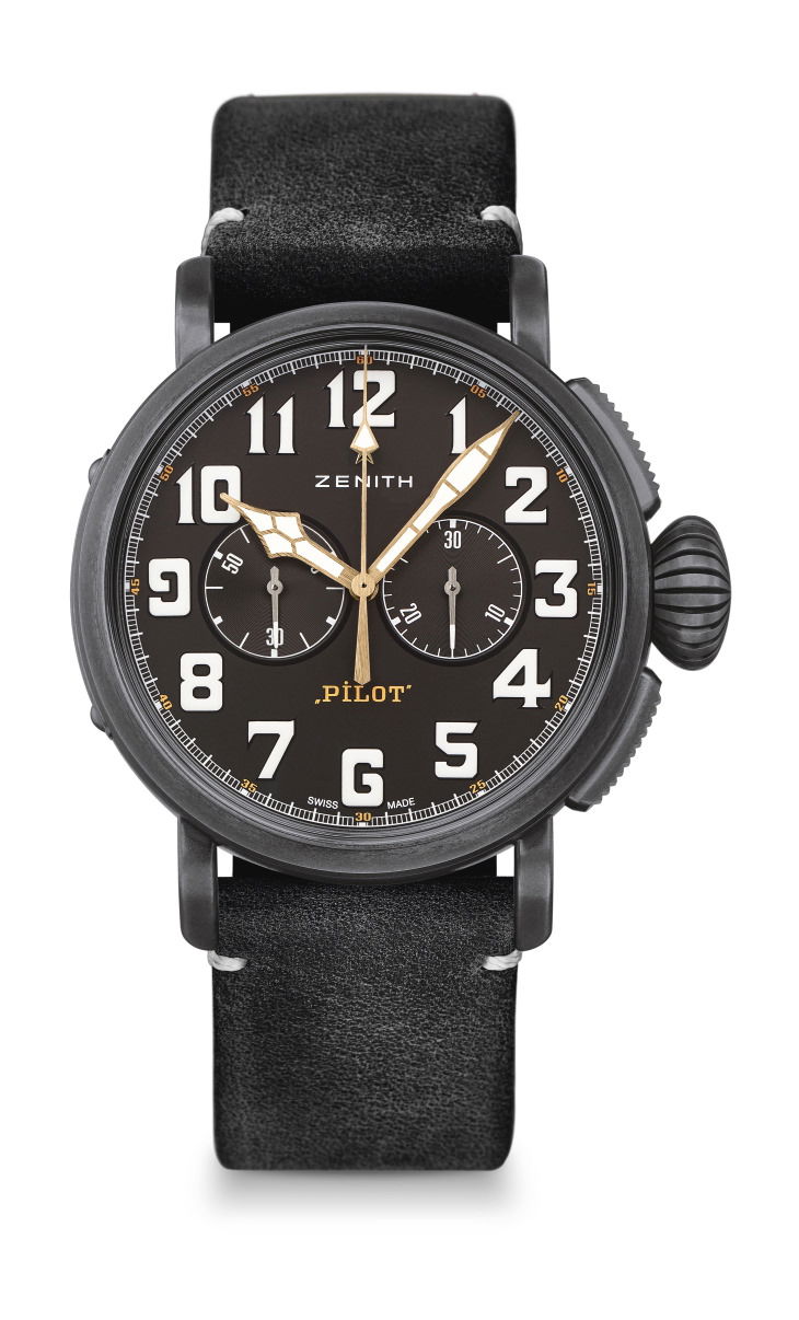 Zenith Pilot Type 20 Chronograph Ton Up luxury timepiece - detailed view