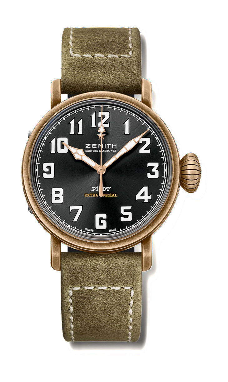 Zenith Pilot Type 20 Extra Special luxury timepiece - detailed view