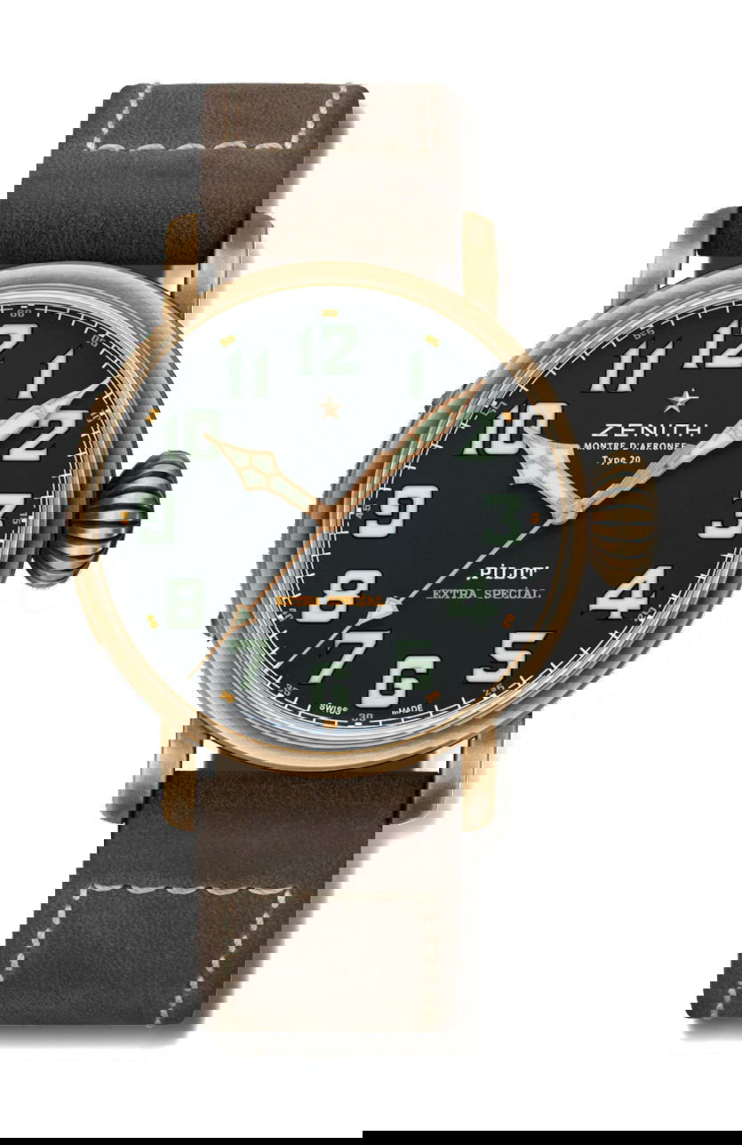 Zenith Pilot Type 20 Extra Special luxury timepiece - detailed view