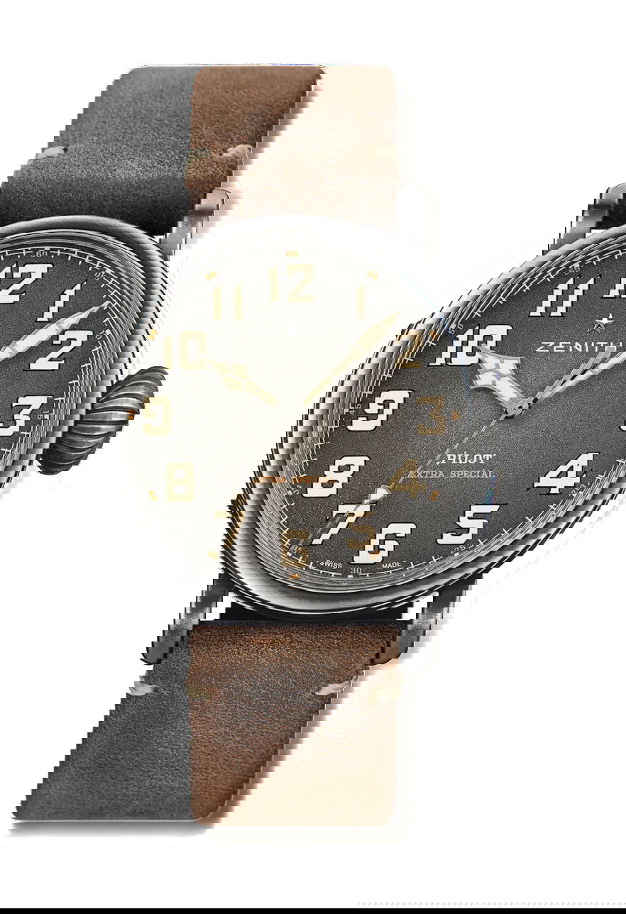 Zenith Pilot Type 20 Ton Up luxury timepiece - detailed view