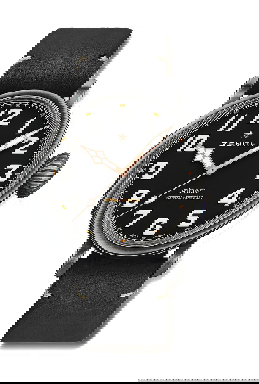 Zenith Pilot Type 20 Ton Up luxury timepiece - detailed view