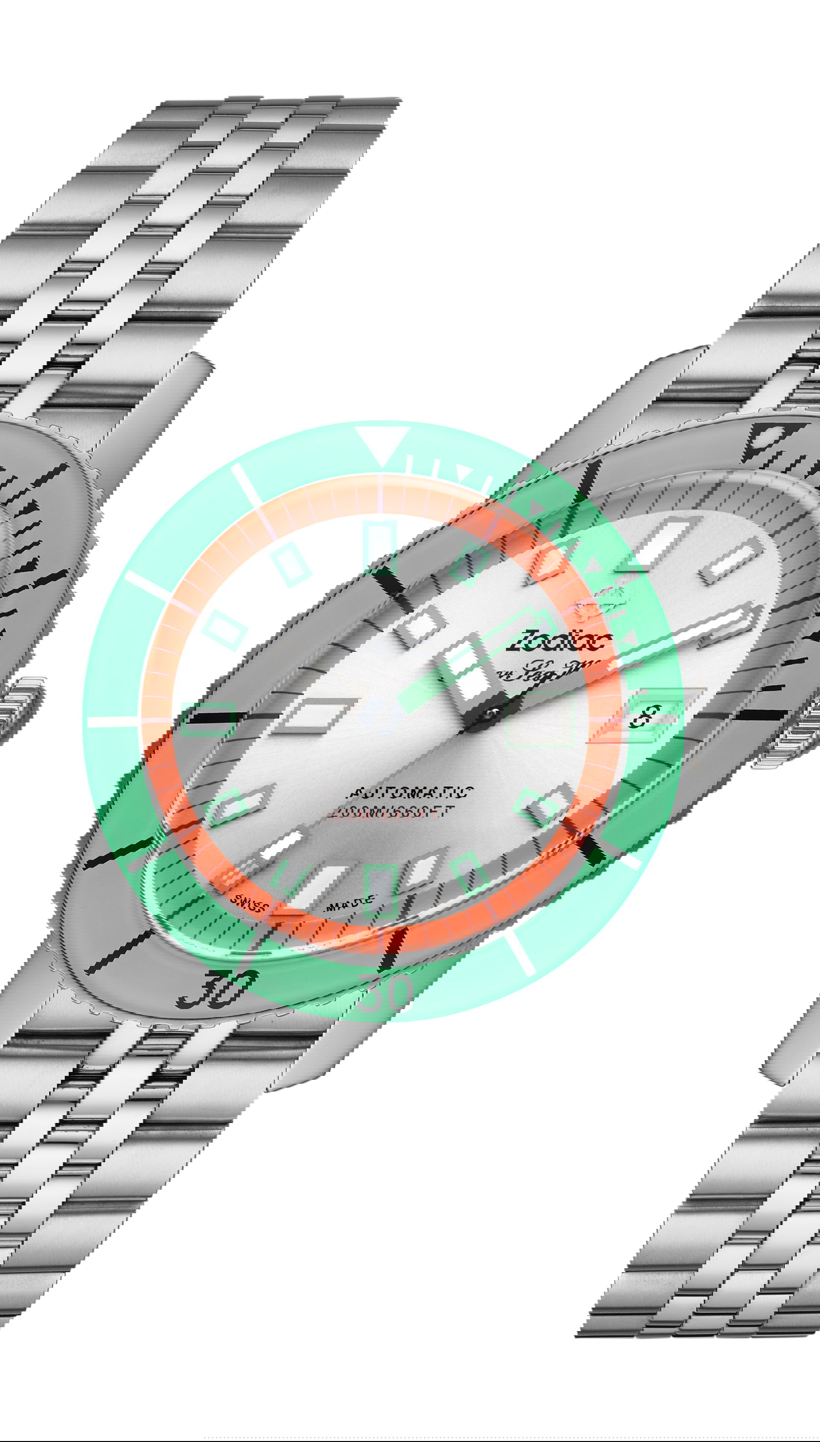 Zodiac Super Sea Wolf luxury timepiece - detailed view