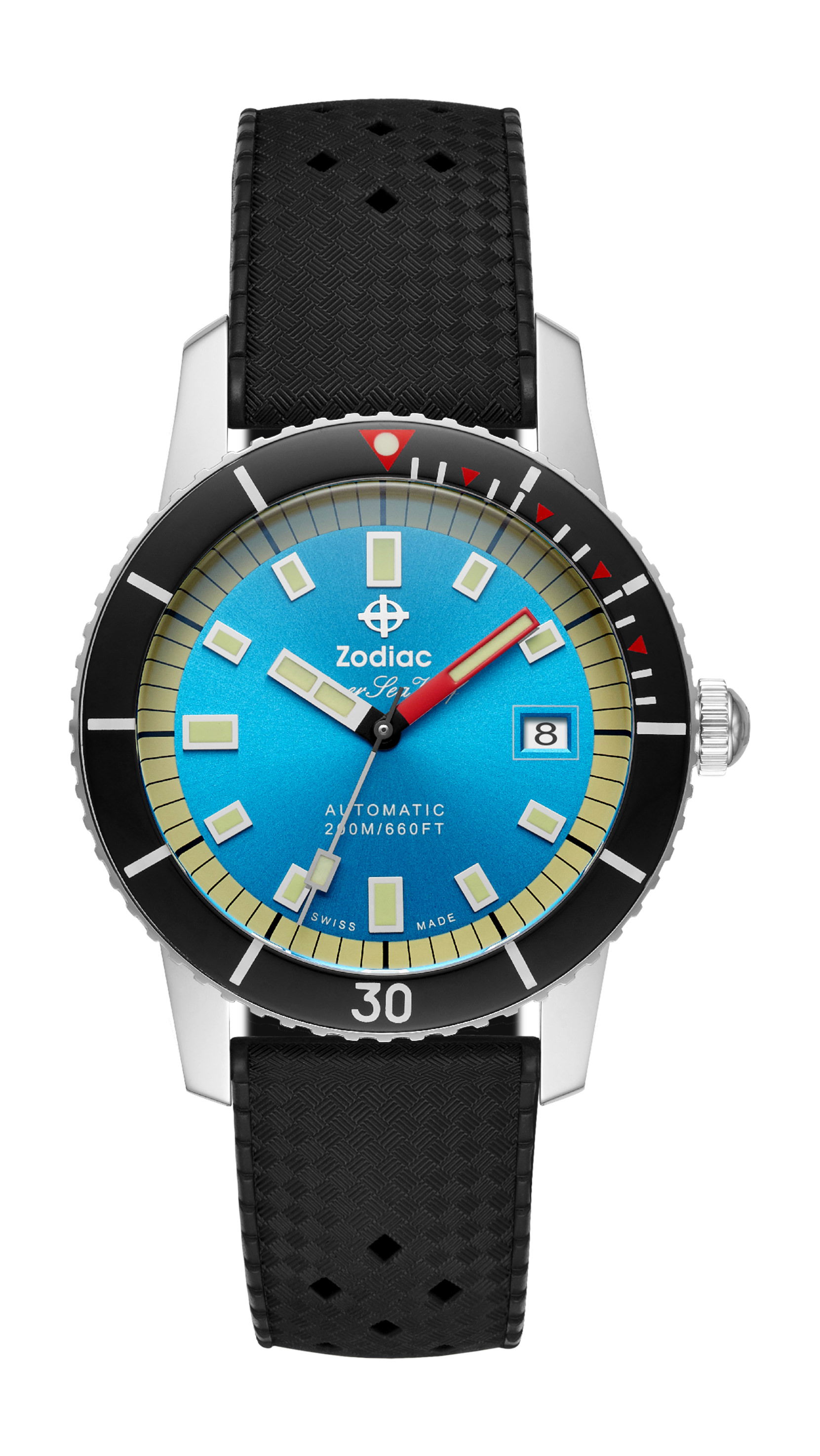 Zodiac Super Sea Wolf luxury timepiece - detailed view