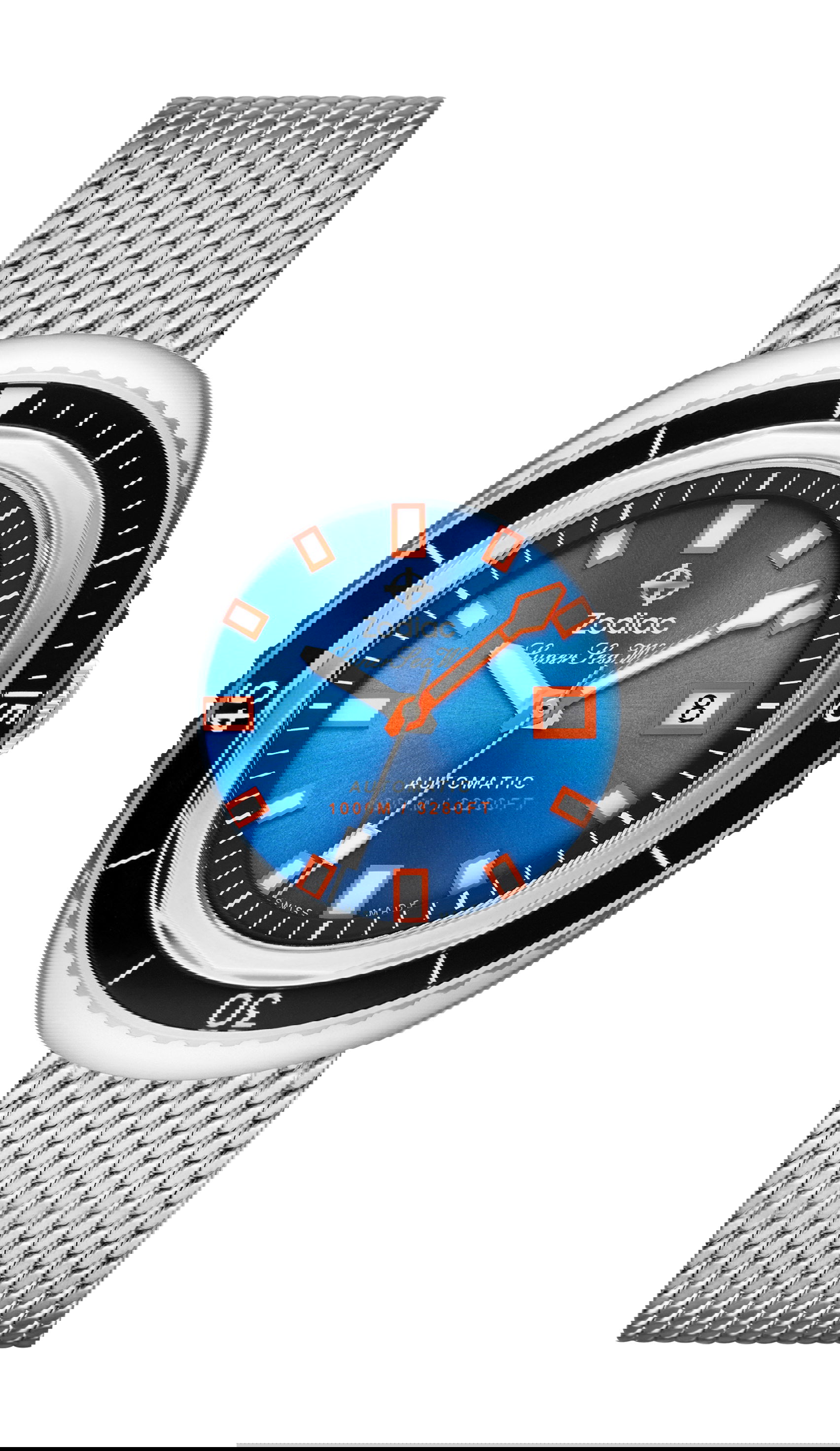 Zodiac Super Sea Wolf luxury timepiece - detailed view