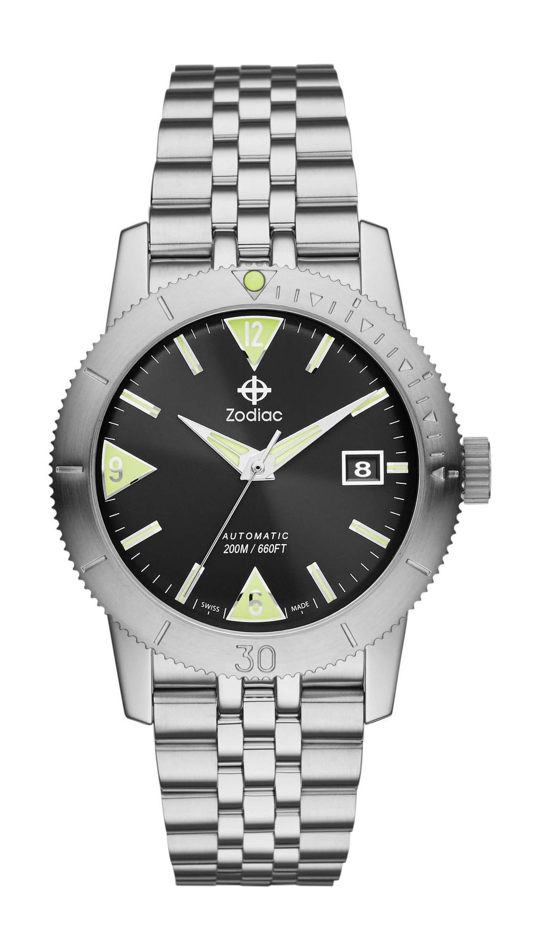 Zodiac Super Seawolf 53 luxury timepiece - detailed view