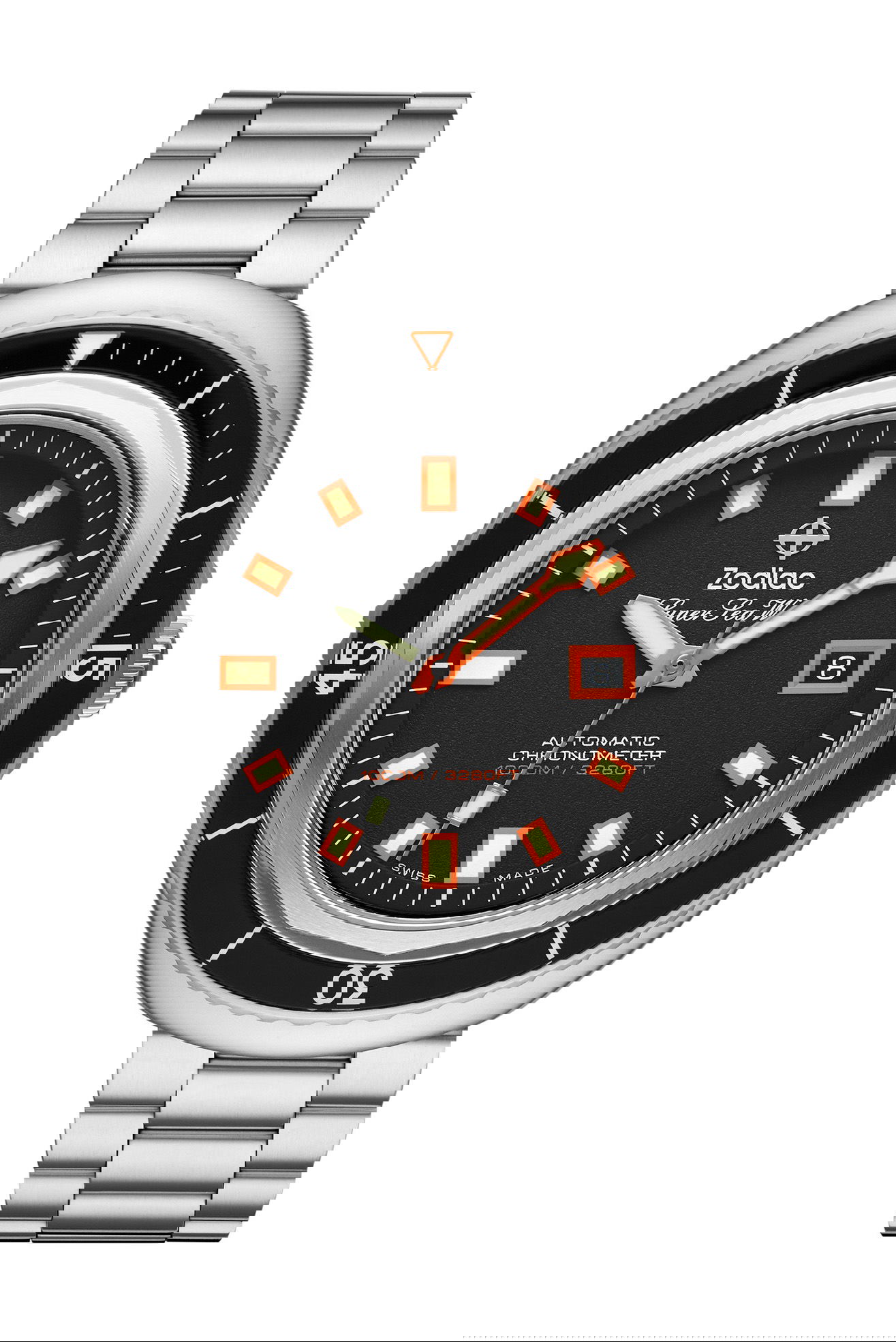 Zodiac Super Seawolf 68 luxury timepiece - detailed view